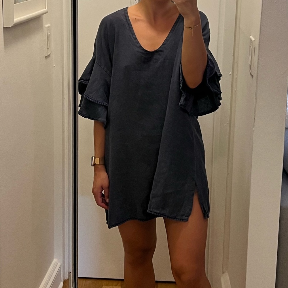 100% linen bathing suit cover up